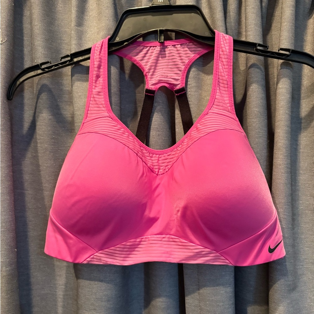 Nike Pink Racerback High-Support Sports Bra